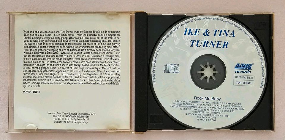 Ike & Tina Turner Rock me Baby CD in Norderstedt