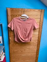 Zara T-Shirt S 36 gerafft Wickel Rosé nude rosa beige cropped Nordrhein-Westfalen - Soest Vorschau