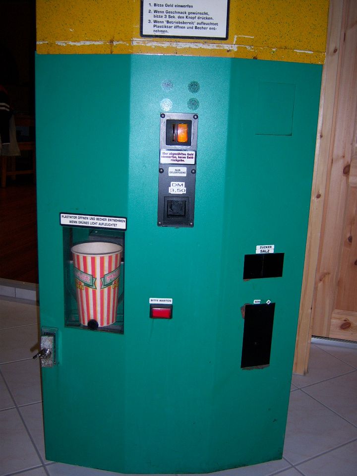 Tresor Popcornmaschine mit Münzeinwurf ca 180 cm in Mittenwalde