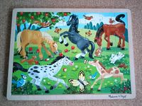 Rahmenpuzzle aus Holz * Kinder-Puzzle * Pferde * Melissa & Doug Nordrhein-Westfalen - Nümbrecht Vorschau