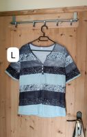 NEU - T-Shirt mit Muster & Knopfleiste - Größe L Bayern - Landshut Vorschau