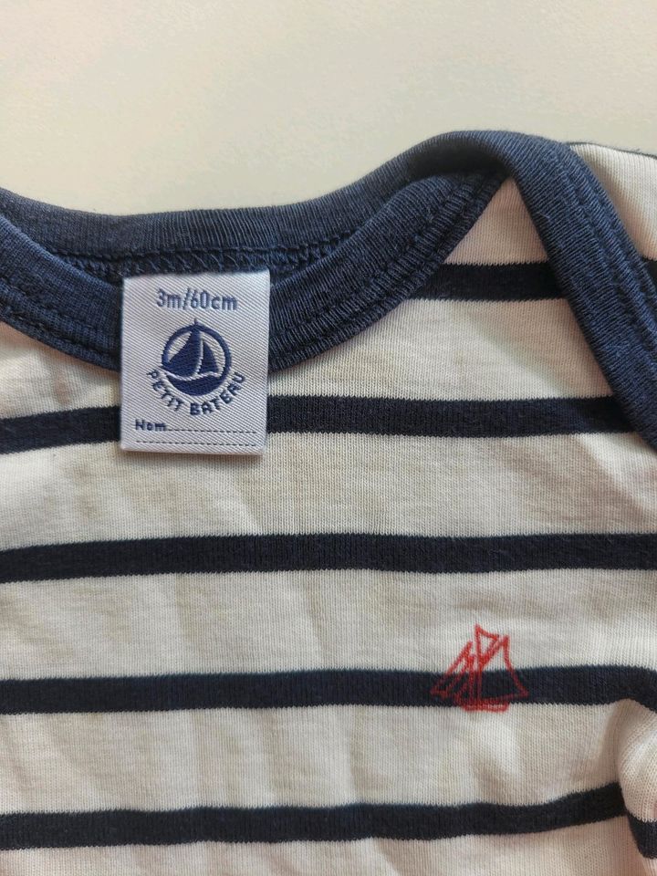 Petit bateau - Set Langarm Body und Strumpfhose in 60, 62 in Hamburg