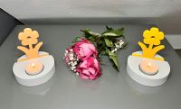 Teelichthalter Teelicht Blumenständer Blumen Deko Gips Figuren Pankow - Weissensee Vorschau