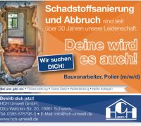 Wir suchen ab sofort Bauvorarbeiter/-in Polier (m,w,d) Schwerin - Görries Vorschau