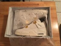 Nike Air Jordan 4 Retro "White & Metallic Gold" Nordrhein-Westfalen - Willich Vorschau