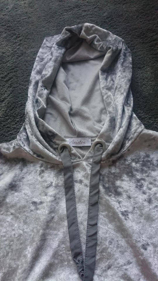 Aniston Hoodie mit samt in Grau/Silber Gr. 34 glänzend in Bielefeld -  Heepen | eBay Kleinanzeigen ist jetzt Kleinanzeigen
