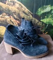 Ankle Boots 5th Avenue 38 Wildleder dunkelblau Leder Schuhe Neu Bayern - Geiselwind Vorschau