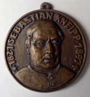 Bronze "Medaille" bzw. "Taler" Sebastian Kneipp, Durchmesser 7 cm Bayern - Donauwörth Vorschau