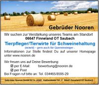 Tierwirte / Tierpfleger (m/w/d) in Saubach gesucht Sachsen-Anhalt - Finneland Vorschau