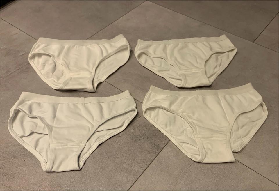 Schiesser Unterhose Slip Baumwolle Mädchen weiß Weiß 116 in Schaafheim