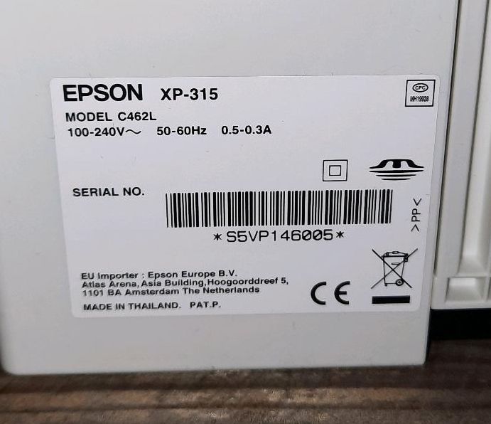 Epson XP-315 Multifunktionsgerät -defekt- in Sachsenheim