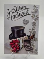 Silberne - Hochzeitskarte - individuell & handgefertigt Hessen - Grebenau Vorschau