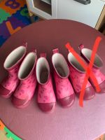 2 x Gummistiefel Pink mit Herzen Größe 24 u. 25 Hessen - Rosenthal Vorschau