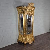 24898 Vitrine Schrank Barockstil Gold 1,25 m Niedersachsen - Nordhorn Vorschau