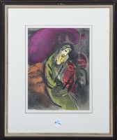 MARC CHAGALL - JEREMIAS - FARB LITHOGRAPHIE, GERAHMT, 35 x 26 CM Neuhausen-Nymphenburg - Neuhausen Vorschau