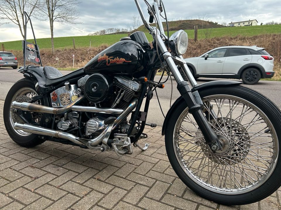 Harley Davidson Softail Evo Chopper 1340 in Sulzbach (Saar)