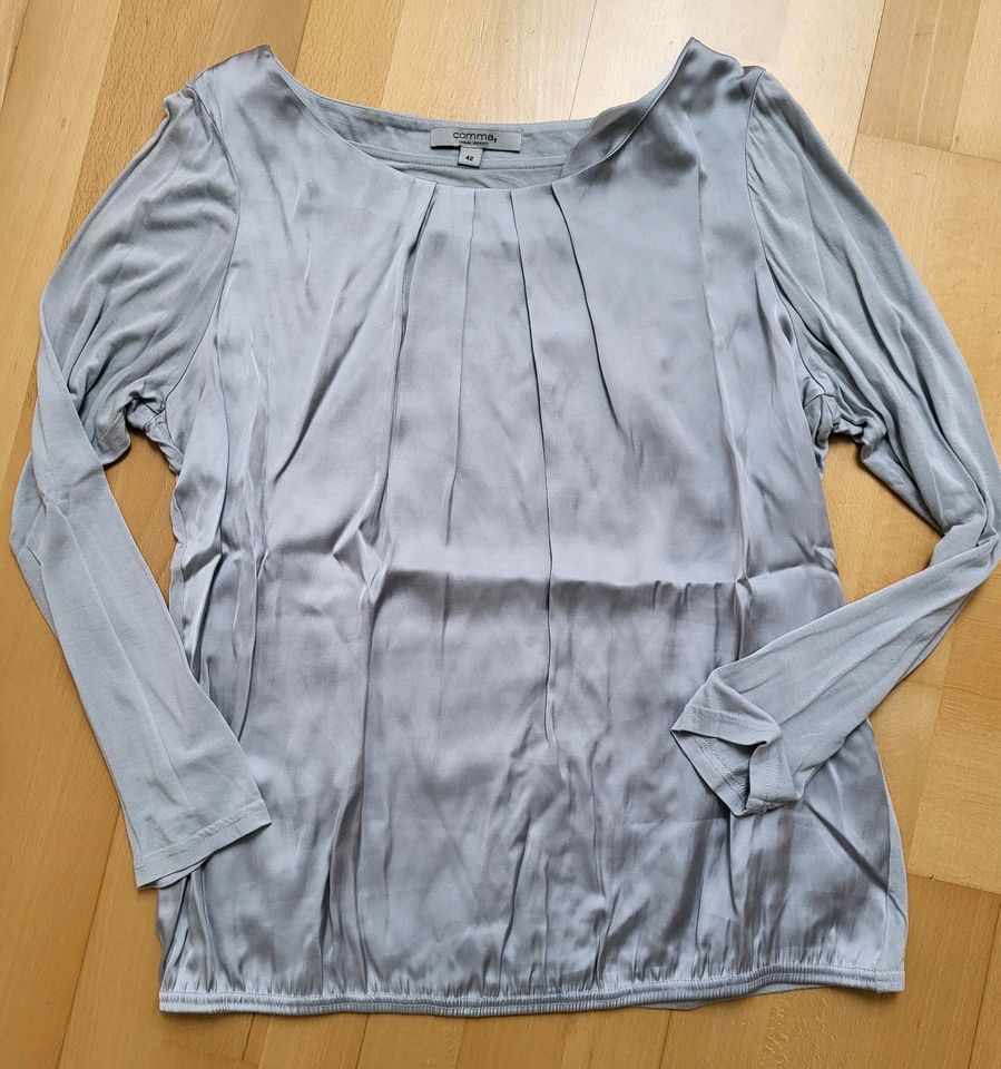 COMMA Bluse/ Blusen-Shirt grau Gr. 42 in Neuhausen