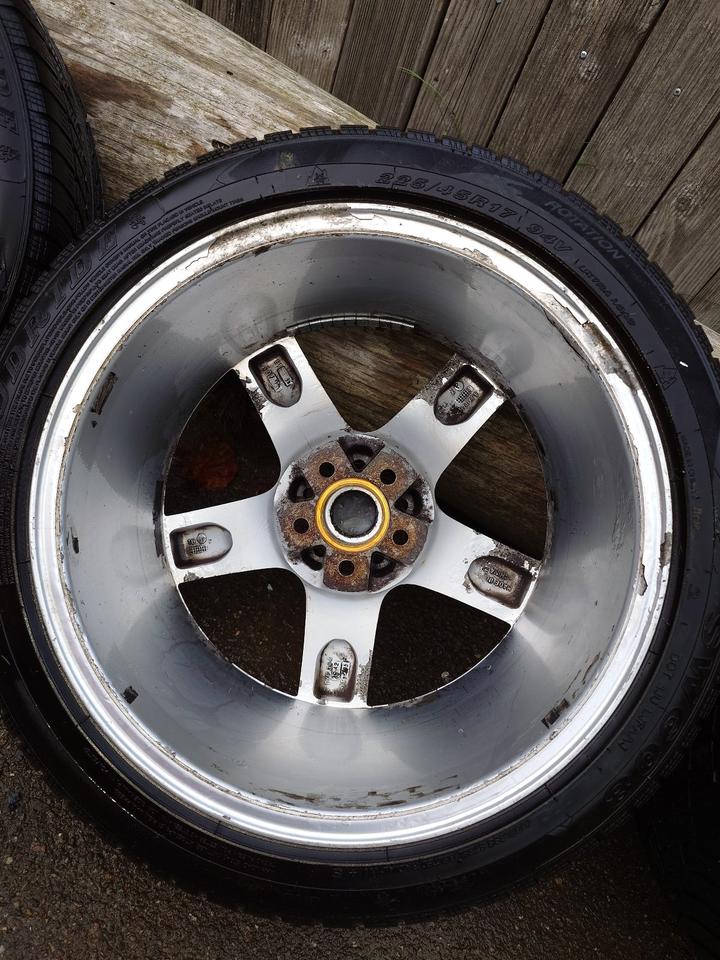 4x Alu Felgen MOMO GTR 5x100 Golf 4 mit Reifen, gut erhalten in Schwörstadt