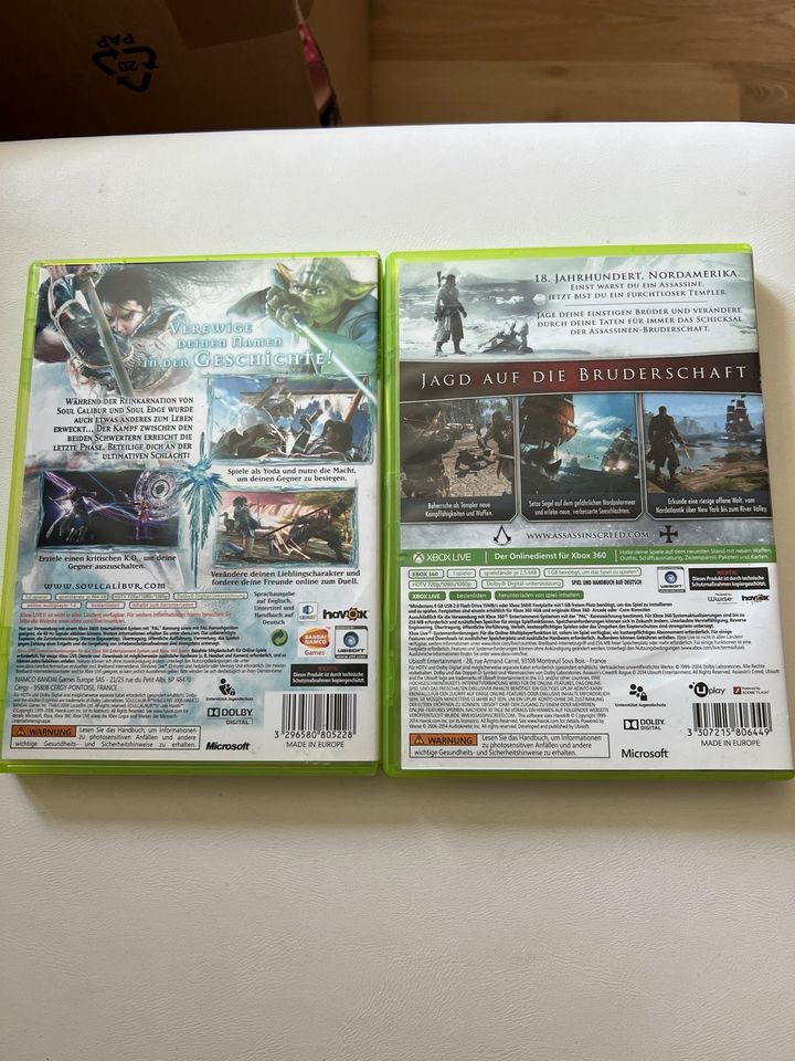 Xbox 360 Spiele Soul Calibur IV und Assassins Creed Rogue in Abenberg