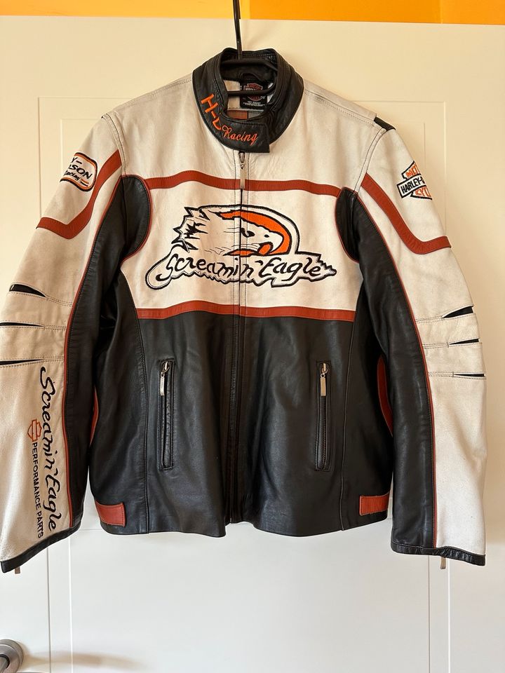 Coole Lederjacke Harley Davidson Damen Gr.XL, Screamin Eagle, Top in Pansdorf