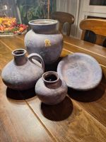 4-teiliges Ruscha-Keramik-Set Vase-Krug-Schale / echt Handarbeit Baden-Württemberg - Plochingen Vorschau