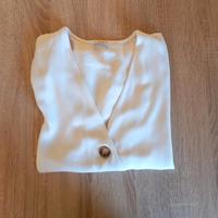 Blazer-Bluse Damen 3/4 Arm weiß 40 Hessen - Kassel Vorschau