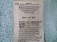 Orig. Bibelseite von1558, Vorder-u. Rückseite Baden-Württemberg - Walheim Vorschau