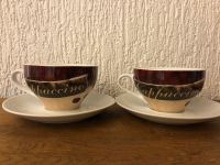 Cappuccino Tassen Set Tasse Teller unterteller rot weiß Kaffee Rheinland-Pfalz - Koblenz Vorschau