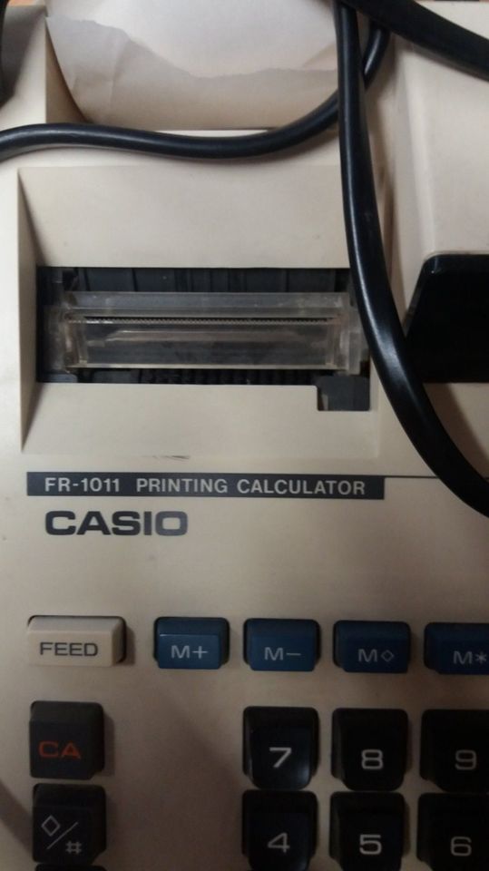 Casio Printing Calculator FR-1011 6 Ersatzrollen Druckender in Recklinghausen