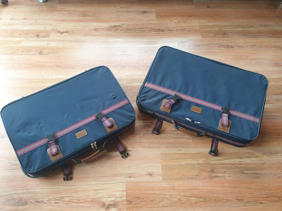 2 x Koffer Reisekoffer Reisegepäck Reisetaschen Reißverschluss in Wildberg