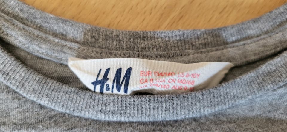 Mädchen T-Shirt 3/4 Arm von H&M Gr.134/140 in Köln