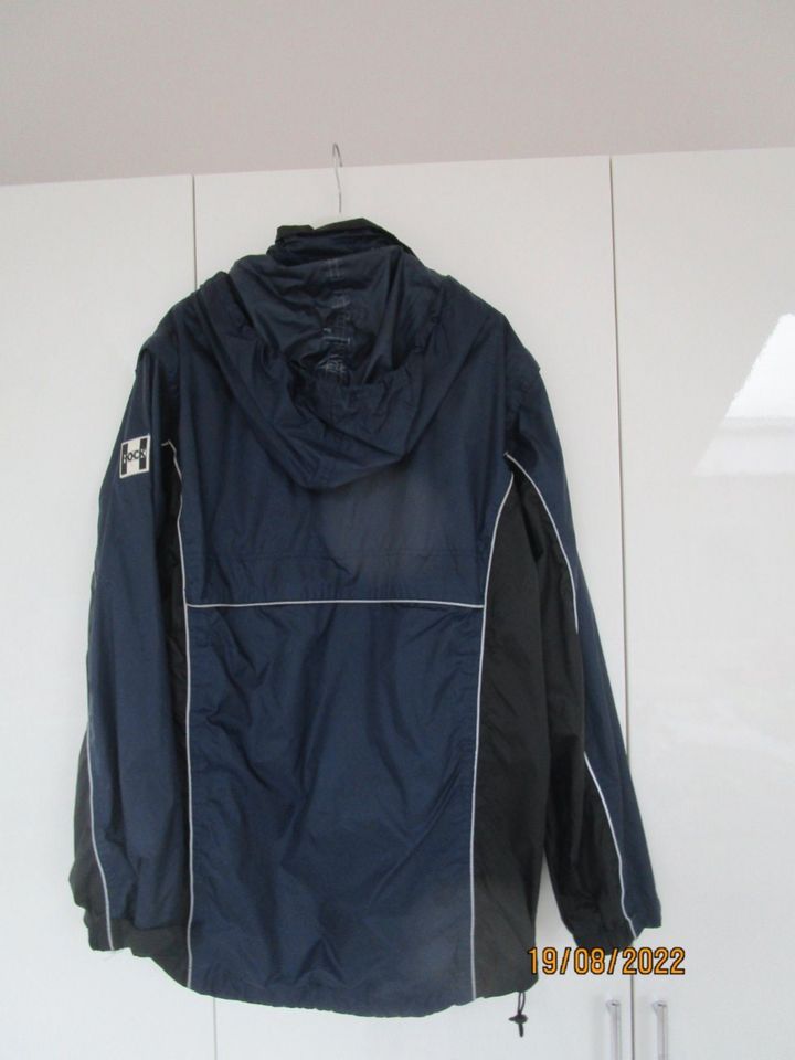 Hock Regenjacke Gr. M/38/40  mit Kapuze 2in1 marine neuwertig in Aying