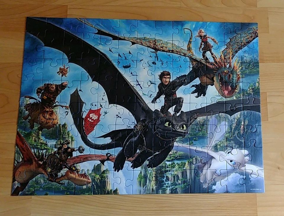 Puzzle, 100 Teile, Ravensburger "Drachen Zähmen Leicht Gemacht" in Hamburg