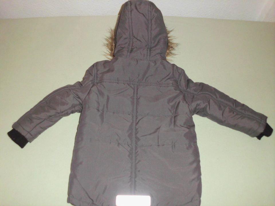 Winterjacke,Winterparka von Topolino Größe 98 grau in Braunsbedra