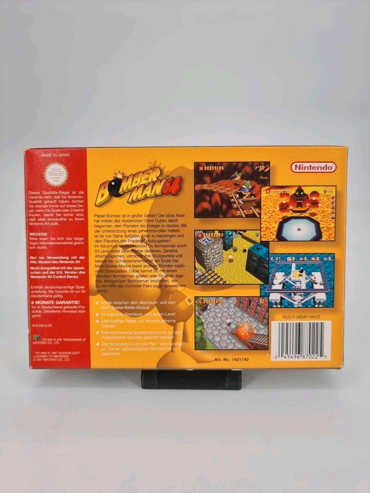 Nintendo N64 | Bomberman 64 OVP | Bomber Man PAL Spiel in Hannover