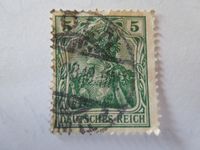 Briefmarke  Deutsches Reich 5 Pfennig  mit WZ Saarland - Wallerfangen Vorschau