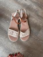 Creme Sandalen in Makramee Boho Optik Altona - Hamburg Altona-Altstadt Vorschau