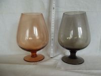 2 Kognac-Schwenker, farbiges Rauchglas Colditz - Commichau Vorschau