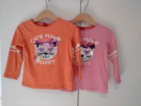 Langarmshirts, s.oliver, 92/98, orange/pink, Zwillinge, Katze Bielefeld - Brackwede Vorschau