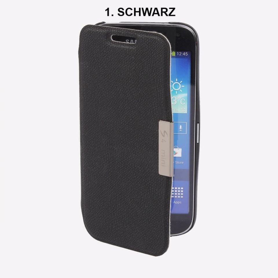 Tasche Hülle Case Cover Etui Bumper für Galaxy S4 mini 9190 i9195 in Bornhöved