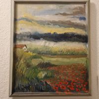 Ölgemälde signiert Norbert Weyer Landschaft Mohn Natur Kunst Rostock - Stadtmitte Vorschau