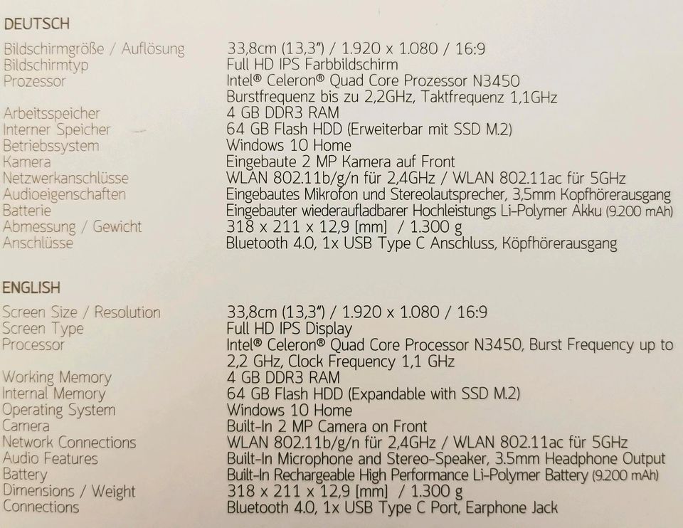 ODYS Winbook 13 in Gärtringen