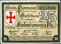 1919 Notgeld Stadt Pyrmont , 25 Pfennig Niedersachsen - Zeven Vorschau