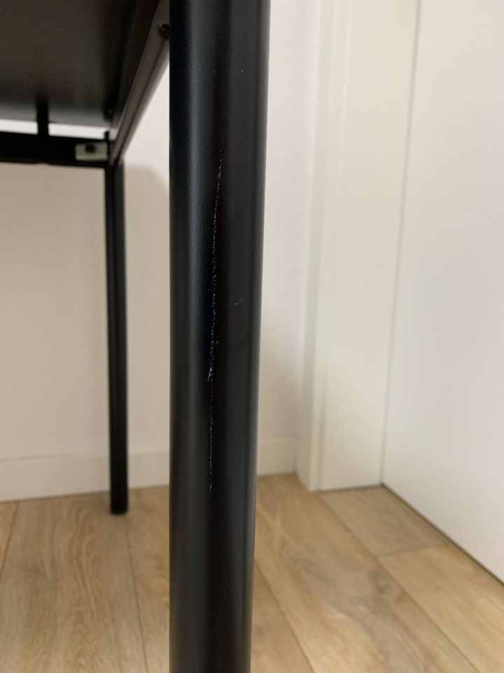 Schreibtisch schwarz/anthrazit 160x80 cm Holz/Metall stabil in Bad Bramstedt