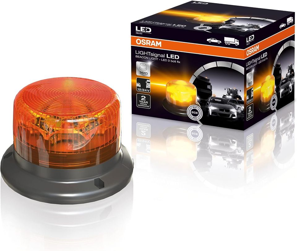 OSRAM Rundumleuchte Signal LED Blinkleuchte 12/24V Warnleuchte