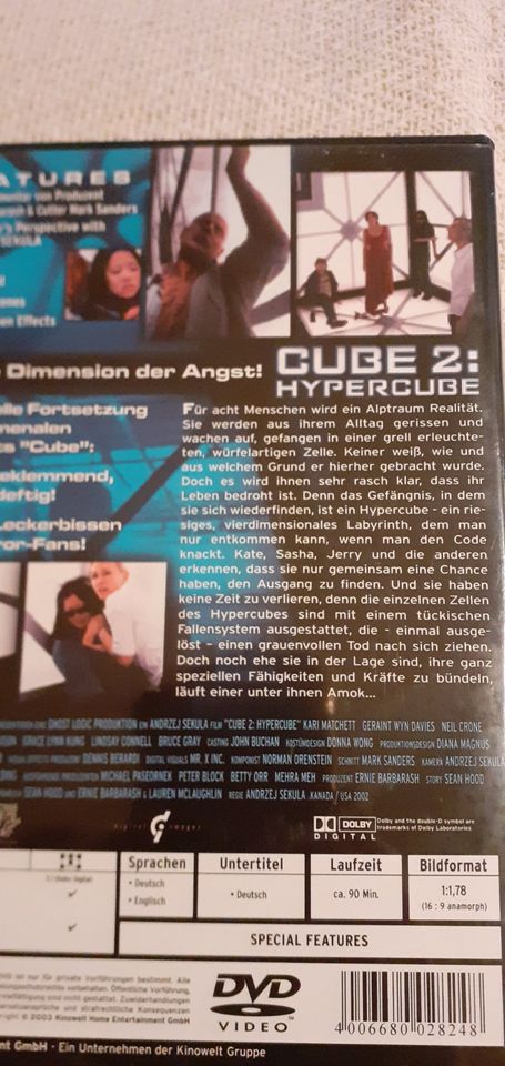 Cube 2, DVD, in Langquaid