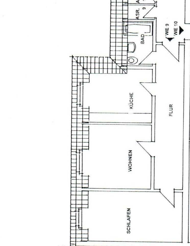 Attraktive und gepflegte 2-Zimmer-Dachgeschosswohnung mit Balkon in Erfurt