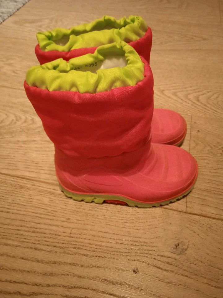 Winter-Regenstiefel, pink,Gr. 24, gefüttert in Dießen