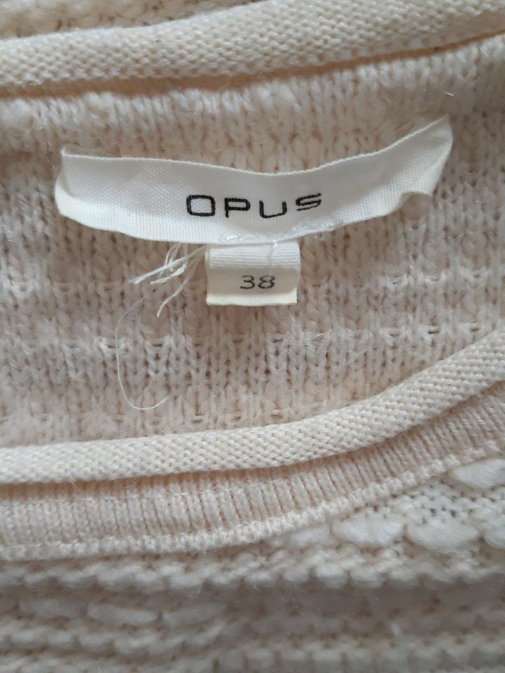 Shirt Wolle Strick Knit Pullover Beige M 38 Opus Genia Sweat in Lippstadt