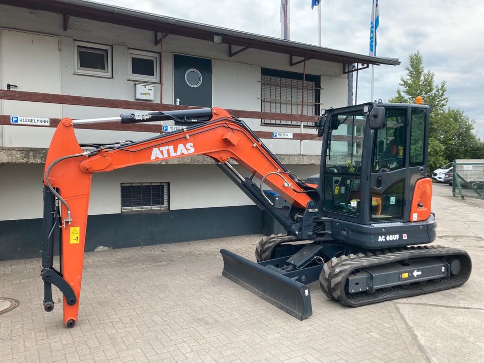 neuwertiger Atlas-Minibagger AC 60UF inkl. SWE MS03 + Löffelpaket in Arnsberg